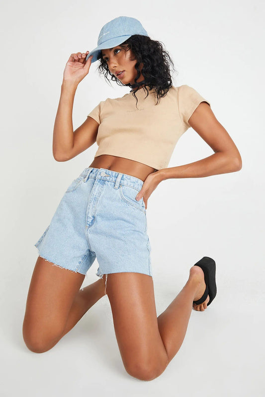 A Brand Jeans SHORTS A Venice Short - Esmeralda