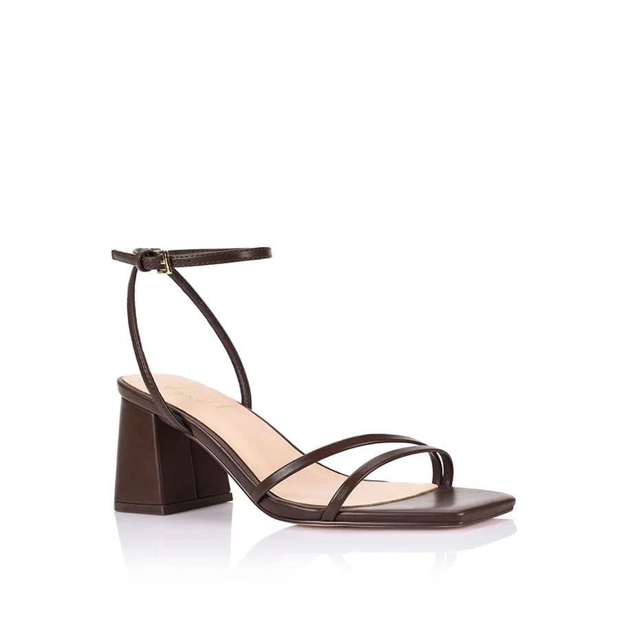 VERALI SHOES block heels Stevie Block Heel Sandals - Chocolate Brown