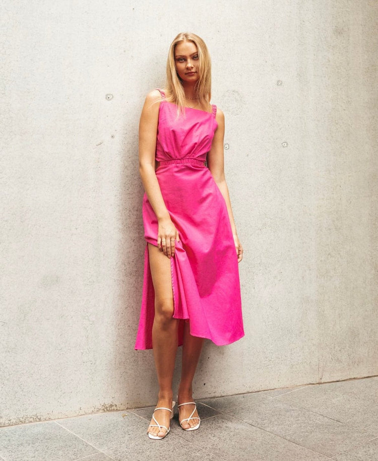 Paper Heart midi dress Amelie Dress - Pink